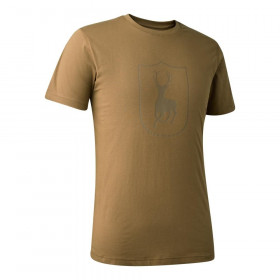 DEERHUNTER Logo T-shirt - poľovnícke tričko (L - <P>Štýlové tričko s okrúhlym výstrihom s logom Deerhunter spája minimalistický dizajn s mäkkým a pohodlným materiálom vďaka zmesi bavlny a polyesteru. Dodáva sa v rade neutrálnych farieb a klasického strihu, takže sa ľahko nosí so zvyškom vášho outdoorového a loveckého šatníka.</P>
<P></P>
<UL>
<LI>Materiál dielov 60% bavlna / 40% polyester 
<LI>OEKO-TEX® 
<LI>Farebné prevedenie: 347 - Butternut</LI></UL>