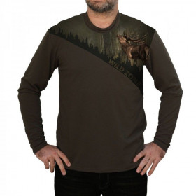 Tričko s dlhým rukávom WildZone jeleň - Tričko s dlhým rukávom WildZone jeleň