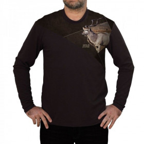 Tričko s dlhým rukávom WildZone safari kudu - Tričko s dlhým rukávom WildZone safari kudu