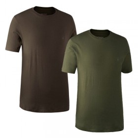 DEERHUNTER T-Shirt 2 Pack | dvojbalenie tričká - Dvojbalenie kvalitných tričiek od Deerhunter v hnedom a zelenom prevedení. Nutnosť pre každého lovca. Balenie obsahuje 2 tričká. 

Veľkosti: S-4XL 
Farba: 331 - Green (zelená) a 571 - Brown (hnedá) 
Zloženie: 100% Bavlna 
Váha: 160g/m2