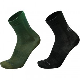 Short Shooting ponožky - Black & Green - 