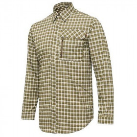 Lightweight košeľa - White & Green Check - 